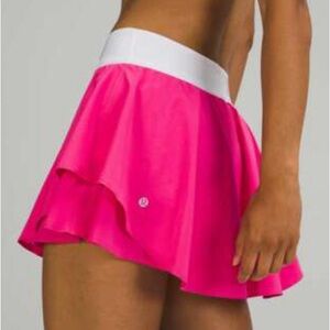 LULULEMON ATHLETICA Court Rival HR Skirt Hot Pink Magenta Tennis Pickleball